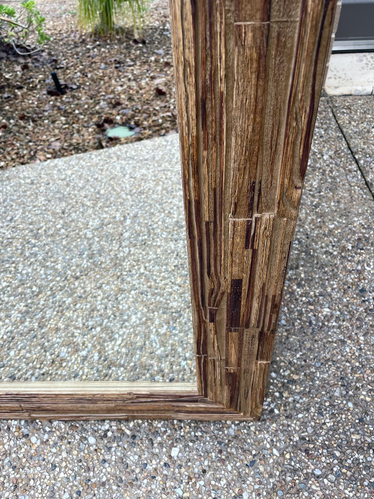 Sale Item African Inspired Walnut Timber Mirror 2Mx70cm