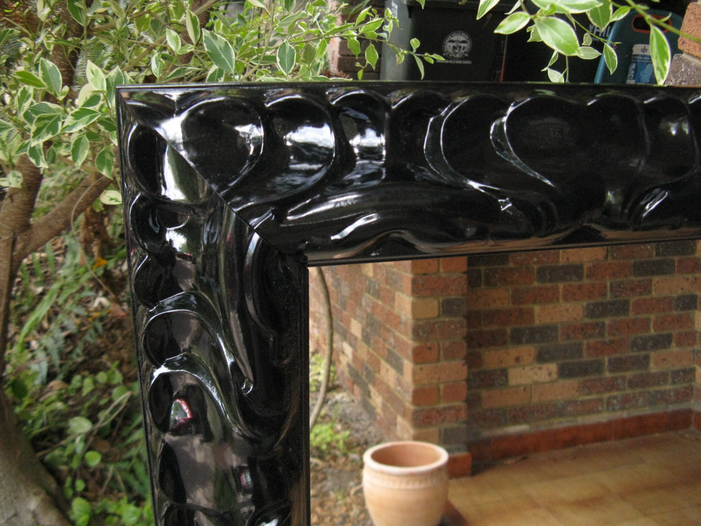 Sale Item Luella Ornate Black Mirror 206x77cm