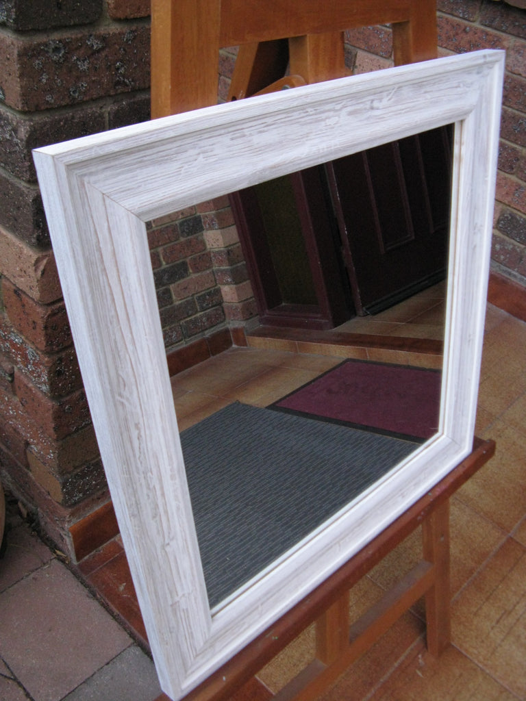 Matilda White Wash Timber Framed Mirror