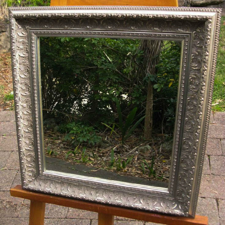 Silver Ornate Framed Mirrors