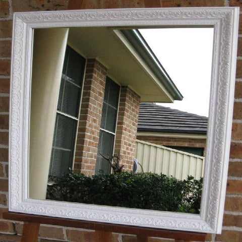 White Ornate Framed Mirrors