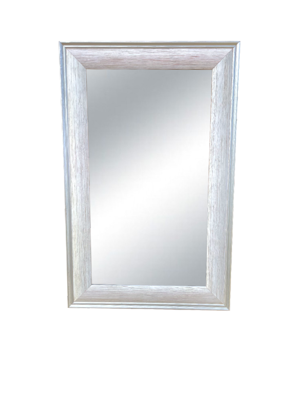 Driftwood White & Silver Mirror