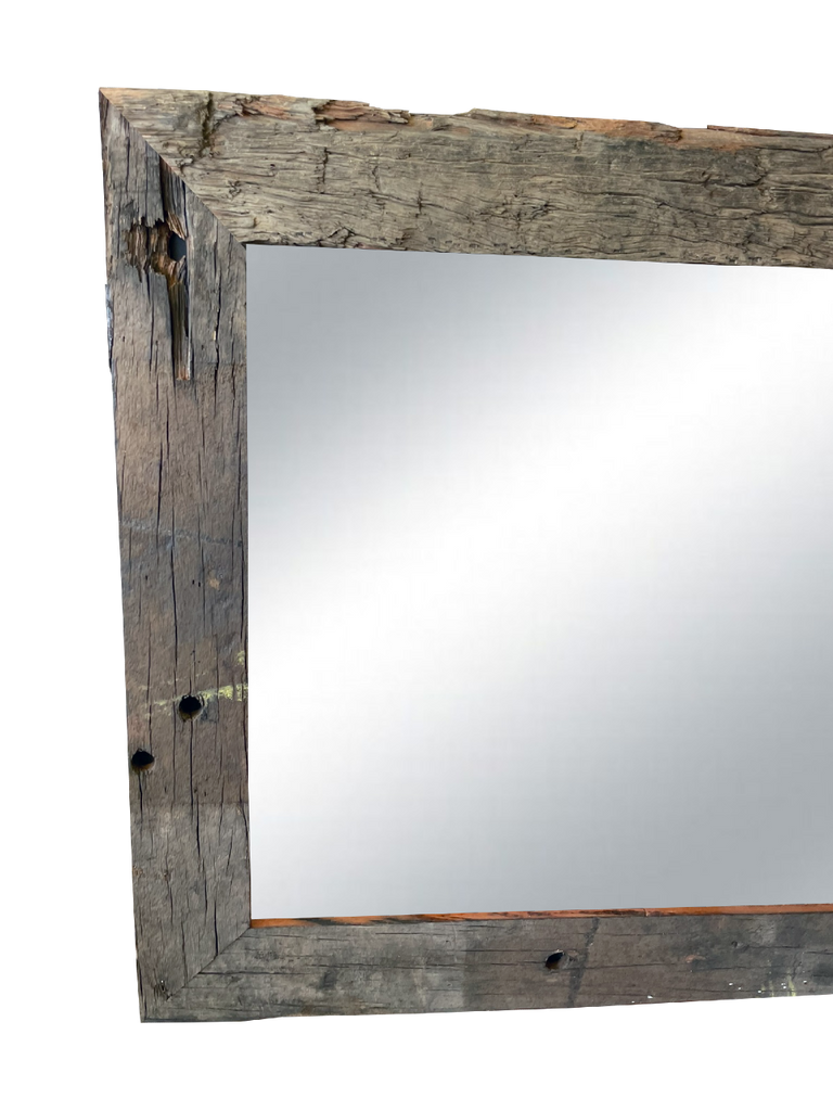 Railway Sleeper Rustic Australian Hardwood Mirror