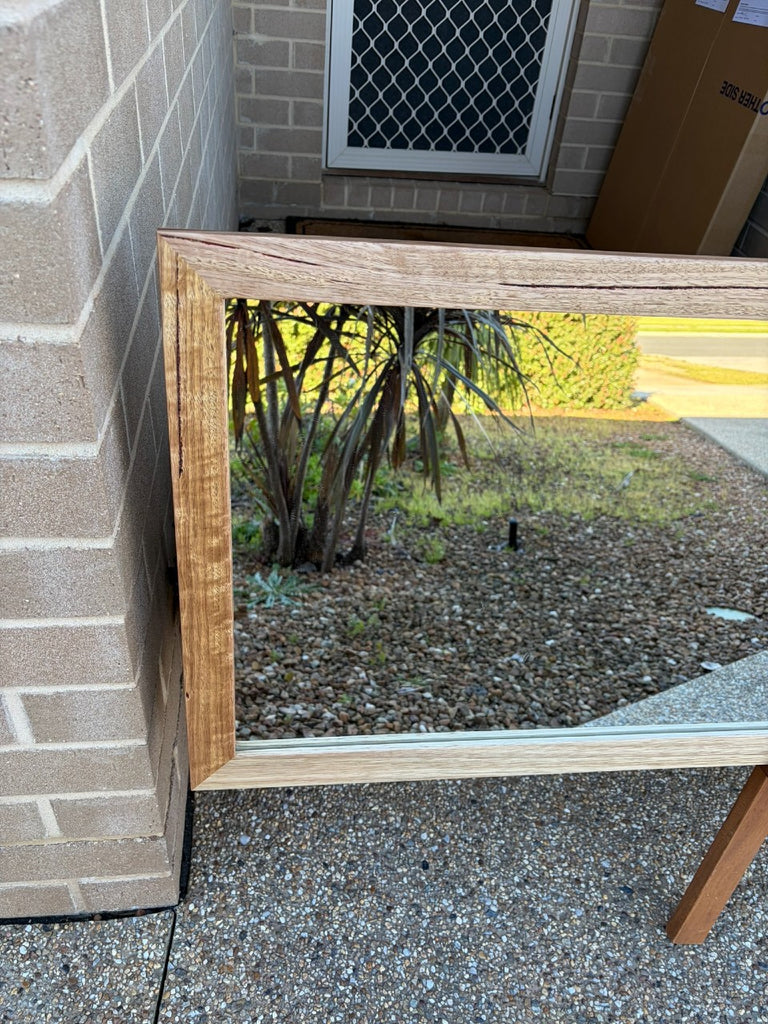 Compact Tas Oak Hardwood Mirror