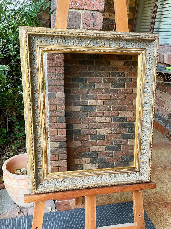Traditional Ornate Aged Gold Mirror