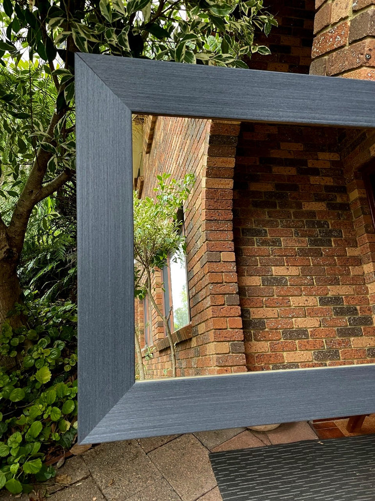 Graphite Grey Timber Framed Mirror