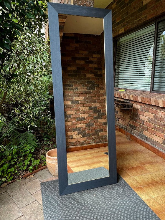 Graphite Grey Timber Framed Mirror
