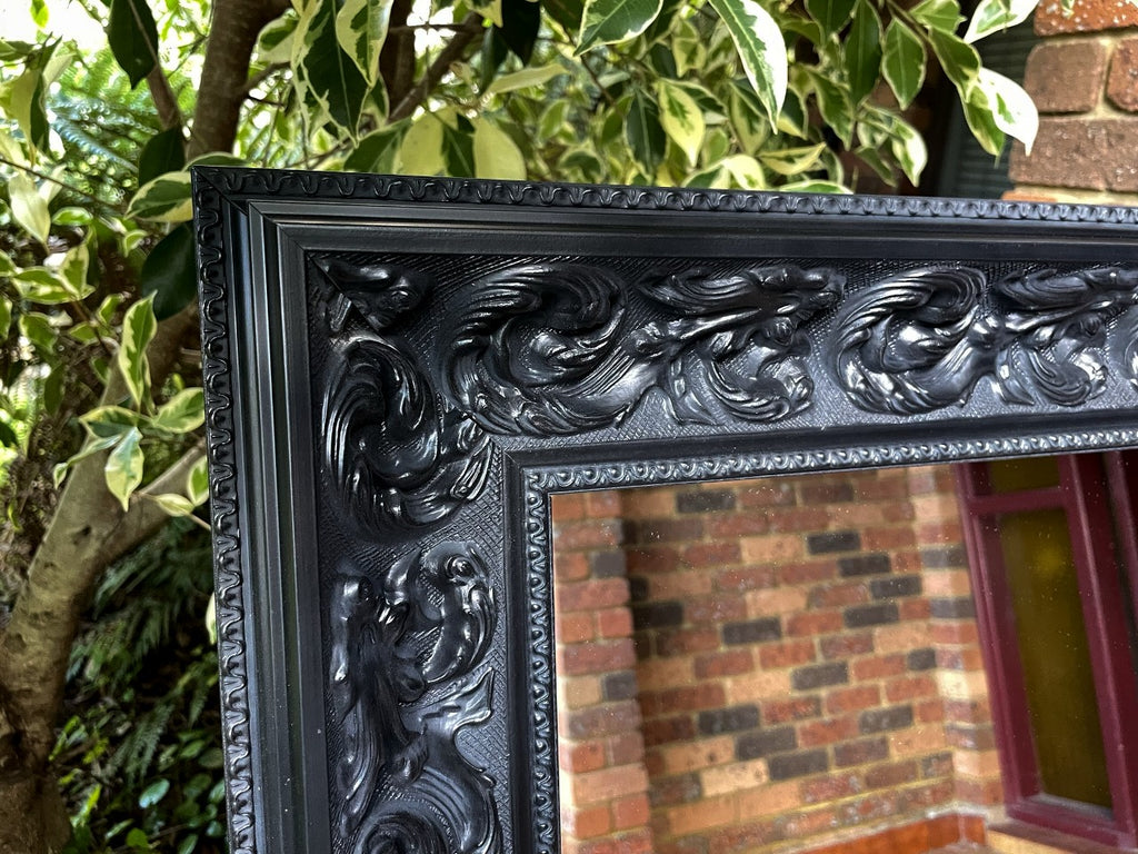 Sale Item Classic Ornate Black Mirror 200x73cm