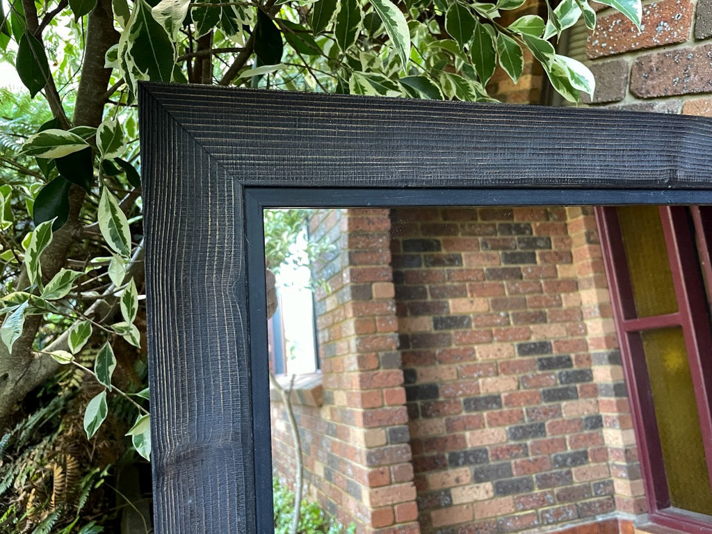 Sale Item Newcastle Black Stain Timber Frame Mirror 201x72cm