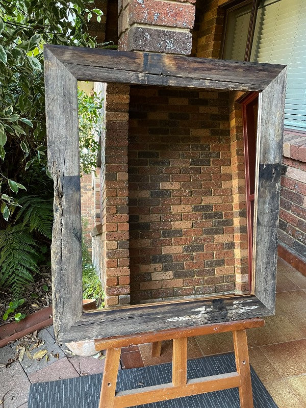 Weathered Grey Aust Hardwood Mirror 150x110cm