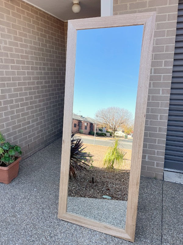 Solid Tasmanian Oak Hardwood Wall Mirror 