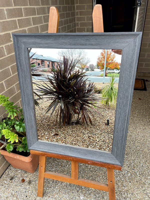 Dune Rustic Charcoal Timber Framed Mirror