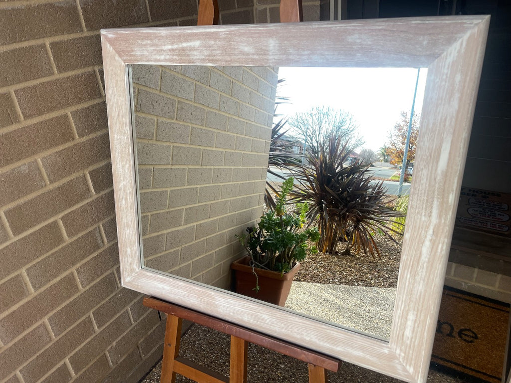 Tasmanian Oak Hardwood Whitewash Mirror