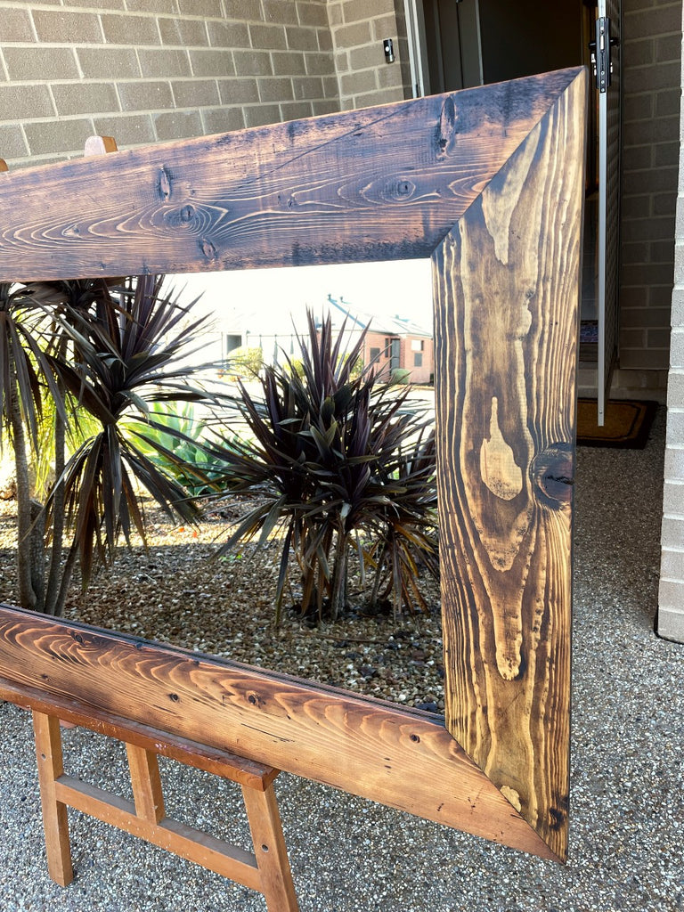 Rustic Baltic Pine Framed Mirror
