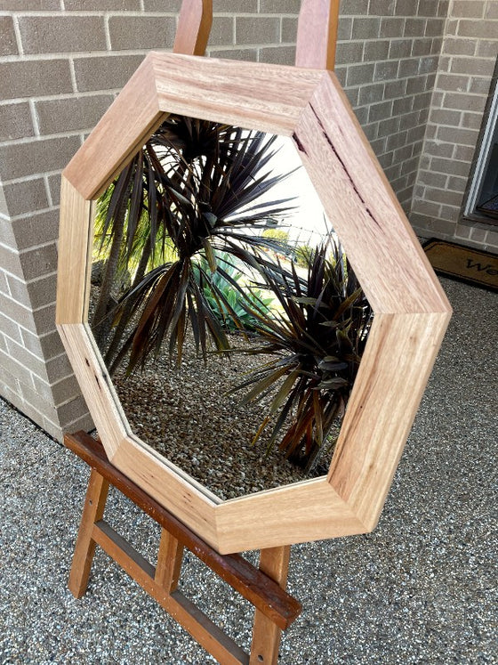 Octagonal Blackbutt Australian Hardwood Mirror