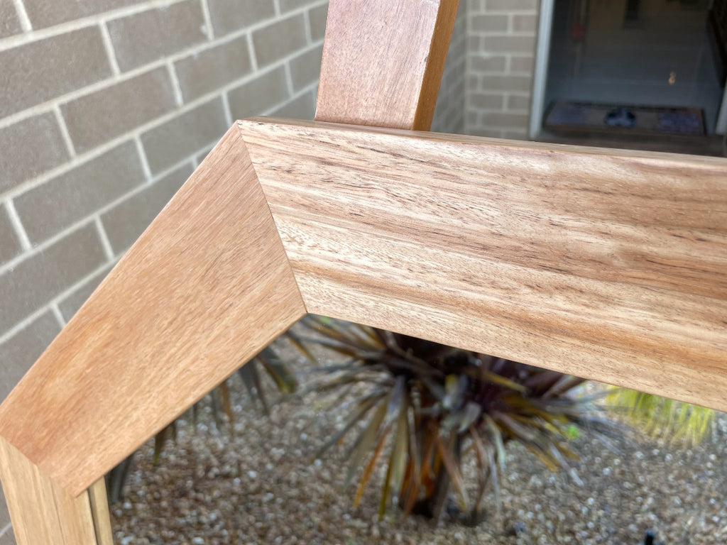 Octagonal Blackbutt Australian Hardwood Mirror