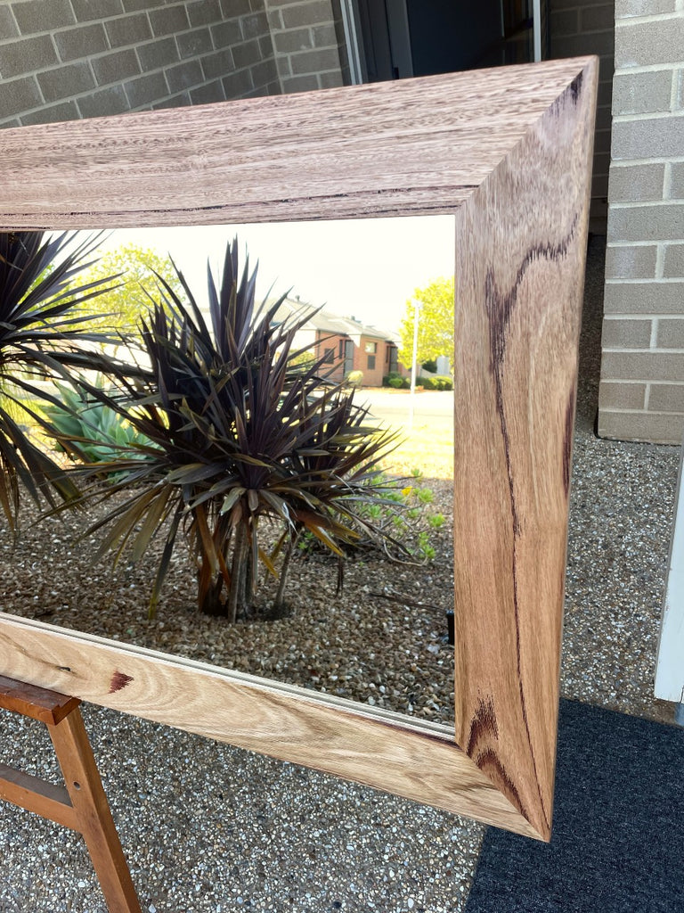 Wormy Chestnut Australian Hardwood Framed Mirror