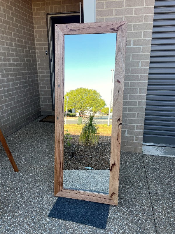 Wormy Chestnut Australian Hardwood Framed Mirror