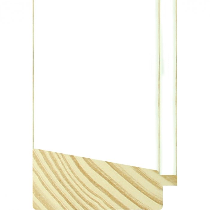 Alpine Angular White Wide Wooden Frame