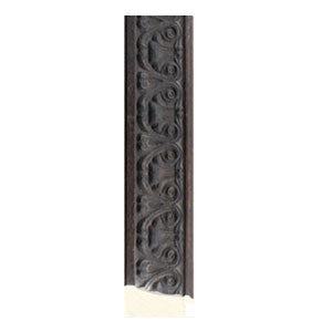 Aged Charcoal Black Ornate Timber Frame