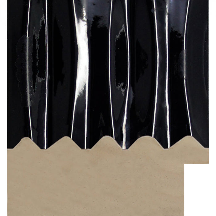 Onde Contemporary Gloss Black Wood Frame