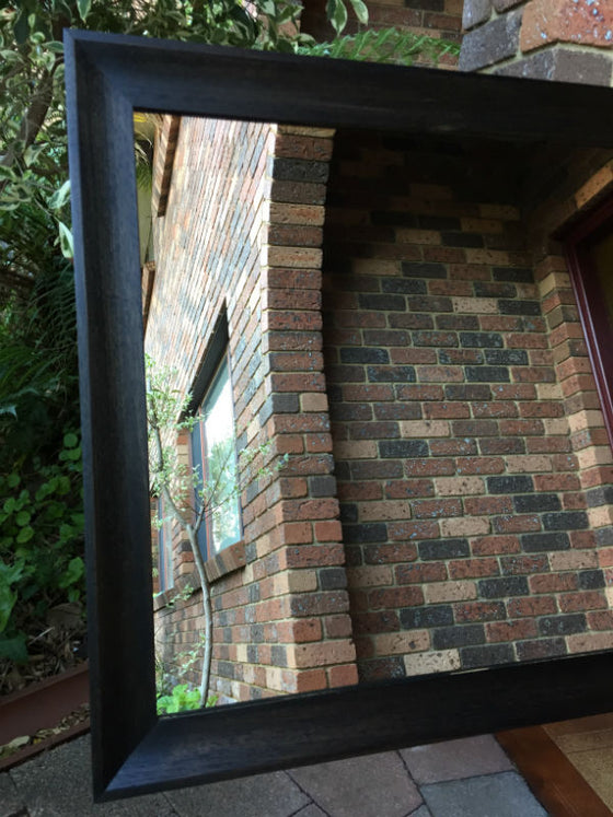 Black Japan Stain with a Satin Finish Full Length Mirror