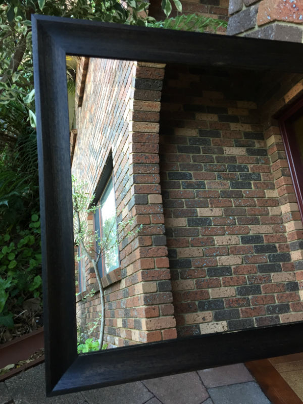 Black Japan Stain with a Satin Finish Full Length Mirror