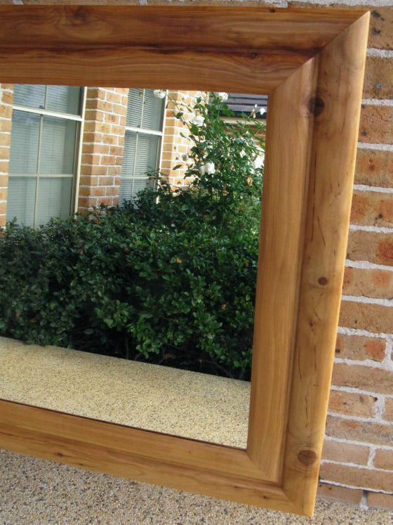 Aust Hardwood Cypress Pine Wide Timber Framed Wall Mirror