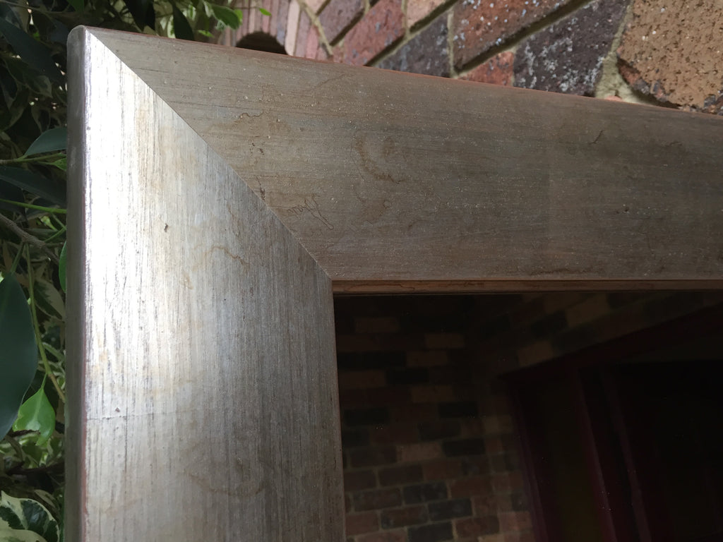 Sale Item Aged Silver Timber Mirror 200x85cm