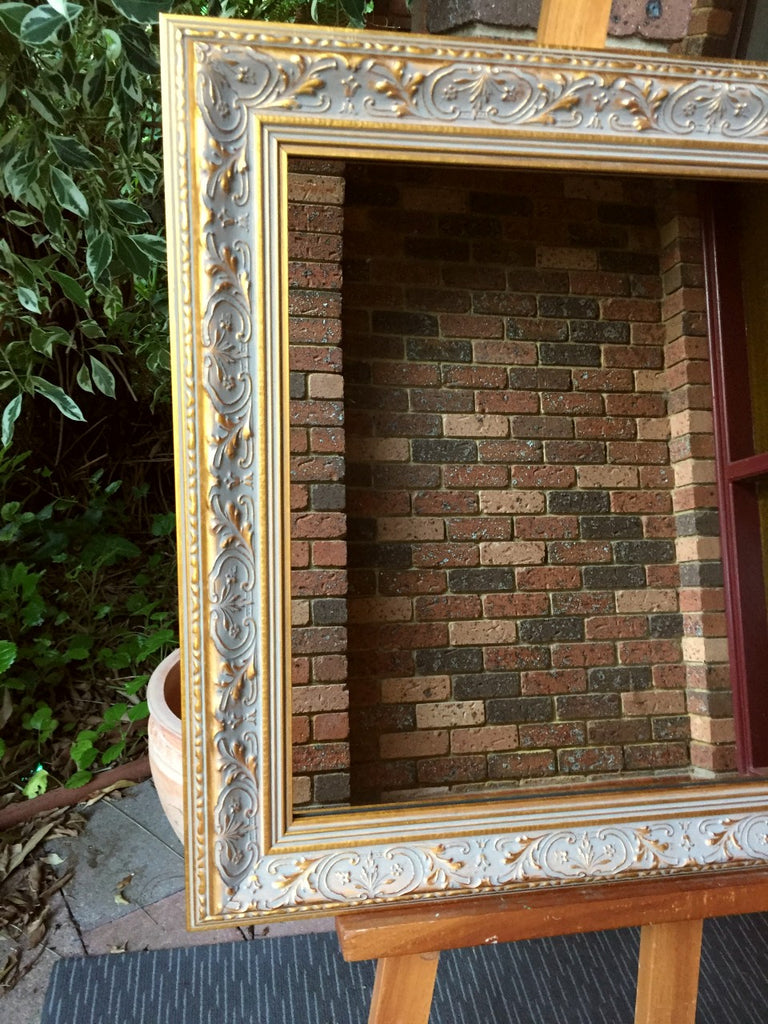 Aged Antique Look Gold Mirror