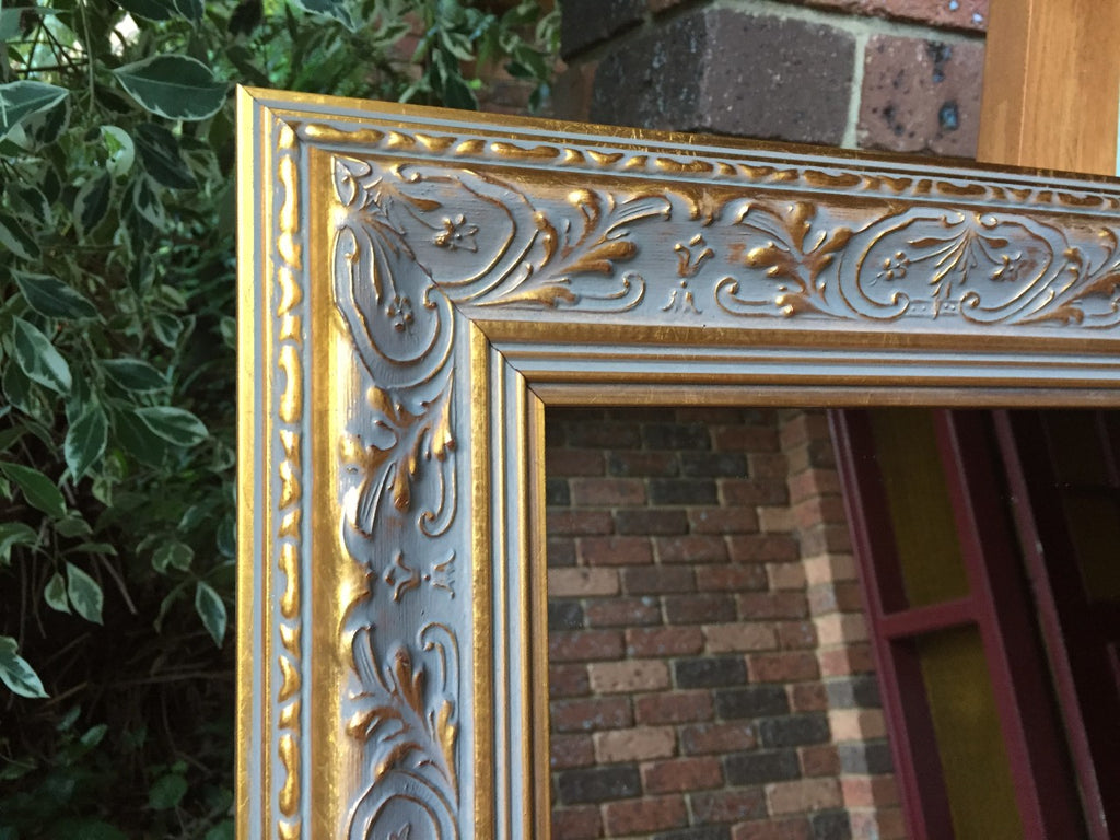 Antique Aged Gold Ornate Mirror