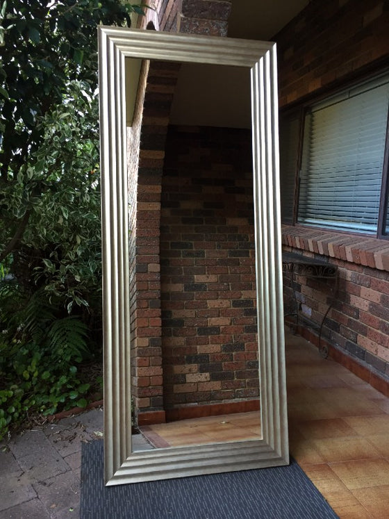 Champagne Gold Bold Chunky Wave Mirror