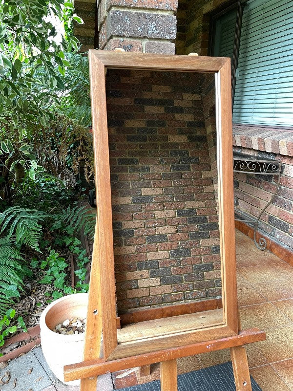 Australian Spotted Gum Thin Frame Wall Mirror