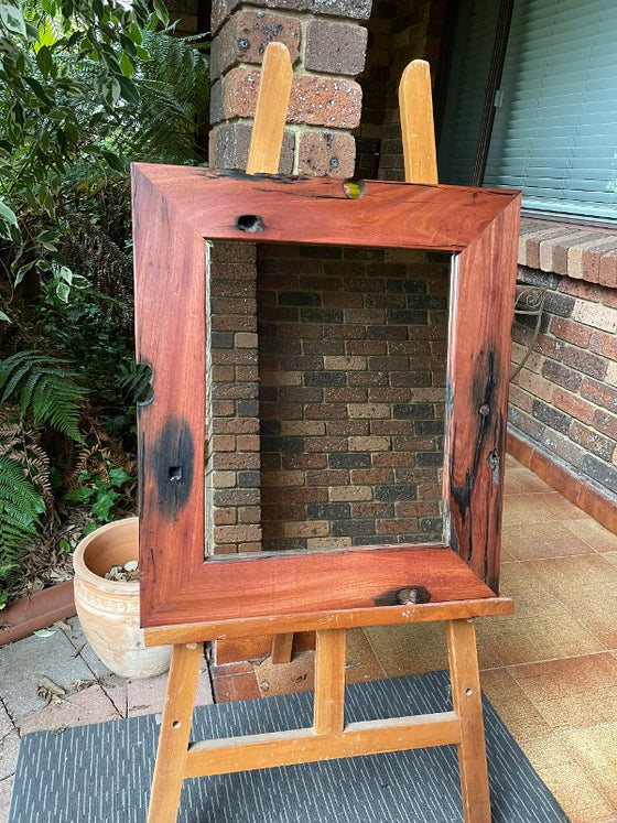 Railway Sleeper Rustic Recycled Australian Mirror