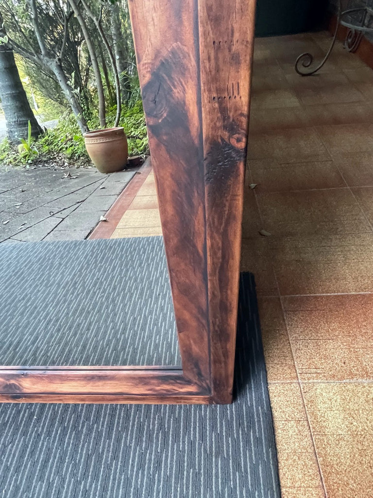 Rustic Pine 90mm Wide Framed Mirror