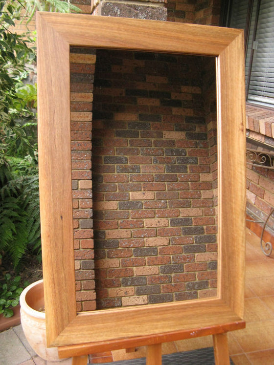 Australian Hardwood Spotted Gum Timber Framed Wall Mirror