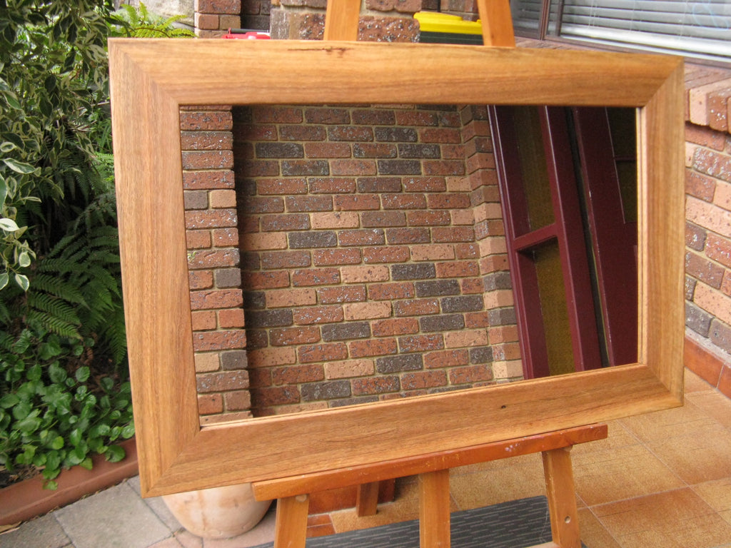 Australian Hardwood Natural Spotted Gum Timber Framed Wall Mirror