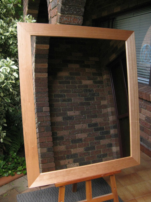 Australian Hardwood Natural Tas Oak 90mm Wide Timber Framed Wall Mirror